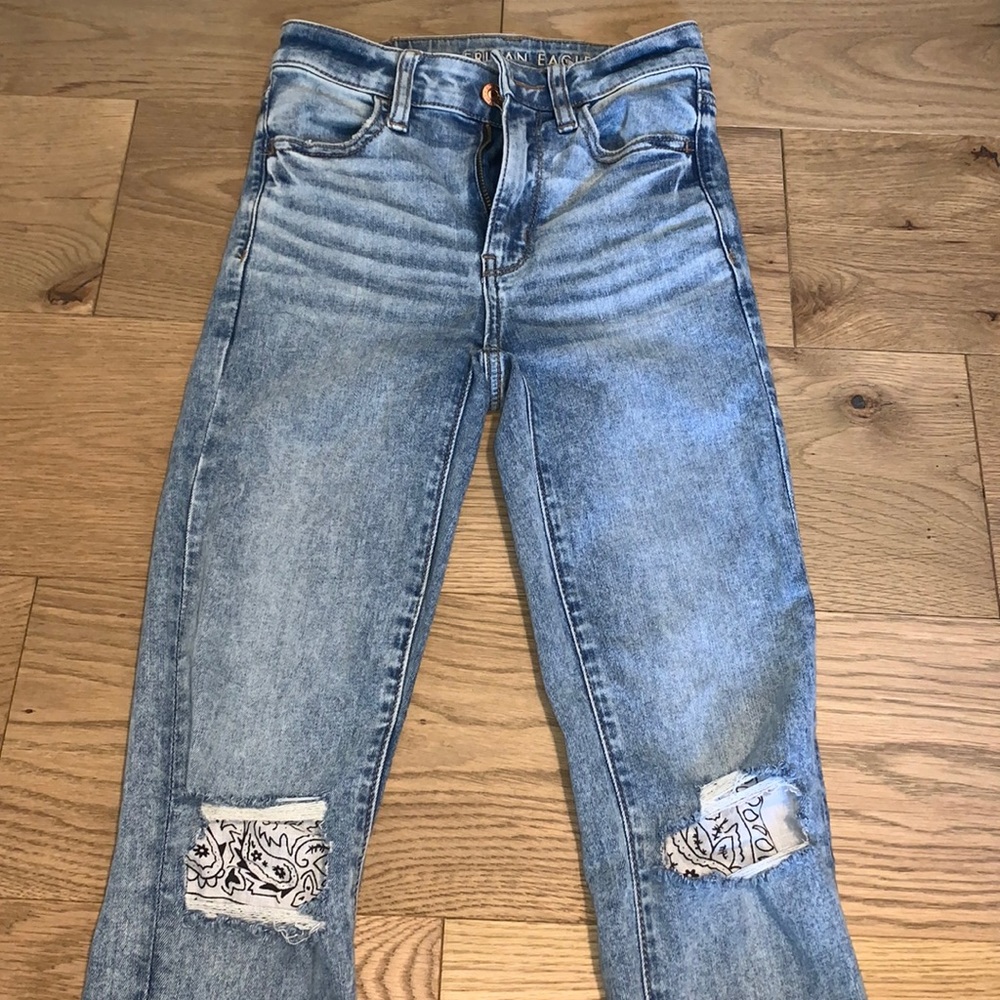 American Eagle Super High Rise Skinny Jeans 00R